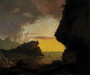 Joseph wright of derby Joseph Wright of Derby. Sunset on the Coast near Naples oil